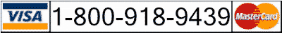 Call us toll-free at 1-866-666-7858. We accept VISA, Mastercard, and other payment methods.